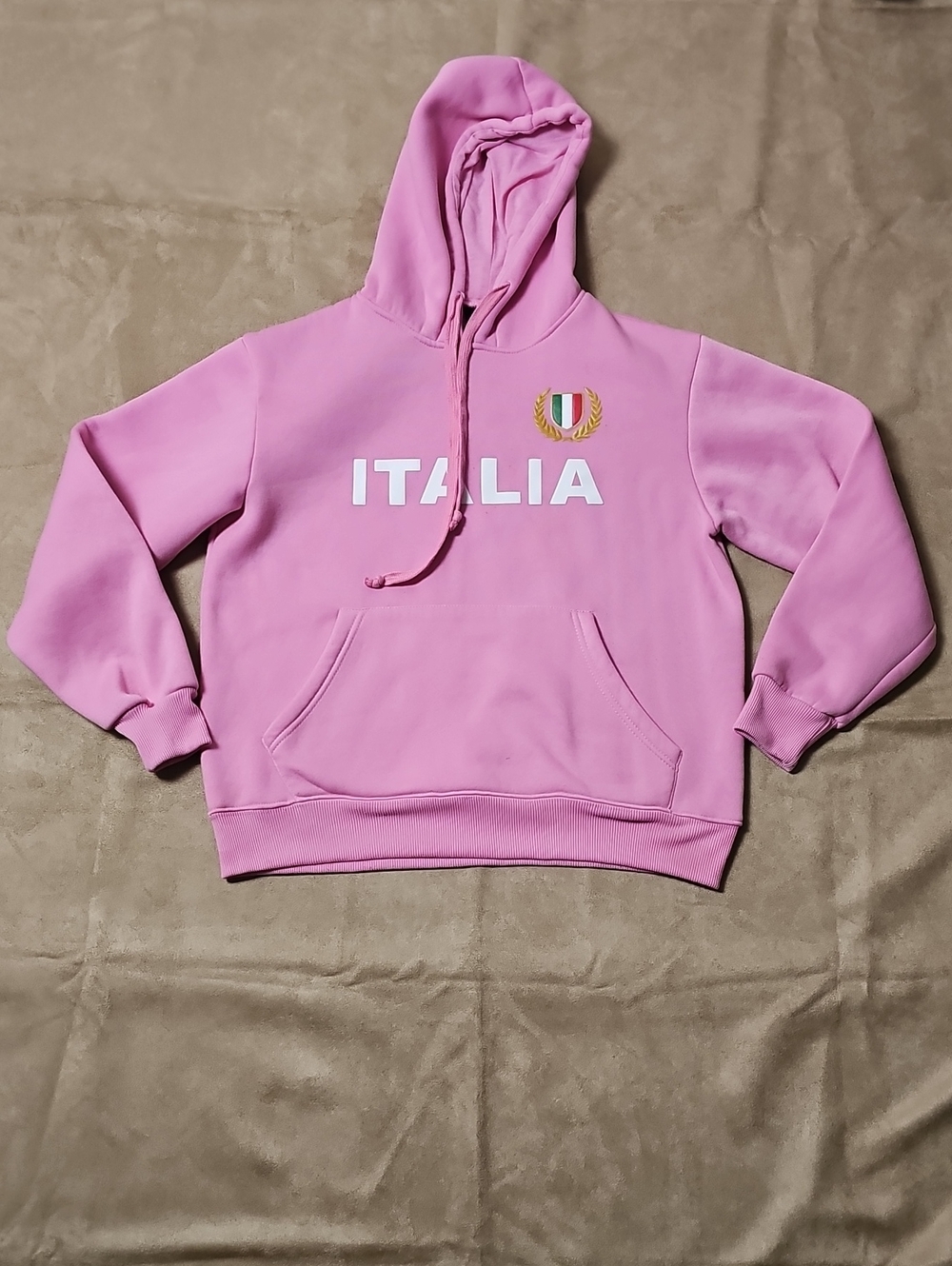 C.h.i.p. ITALIA Pink Hoodie with Drawstring -M